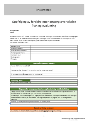 oppfølging omsorg