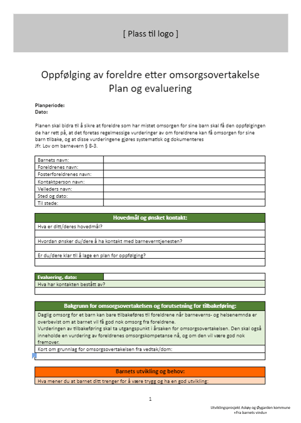 oppfølging omsorg